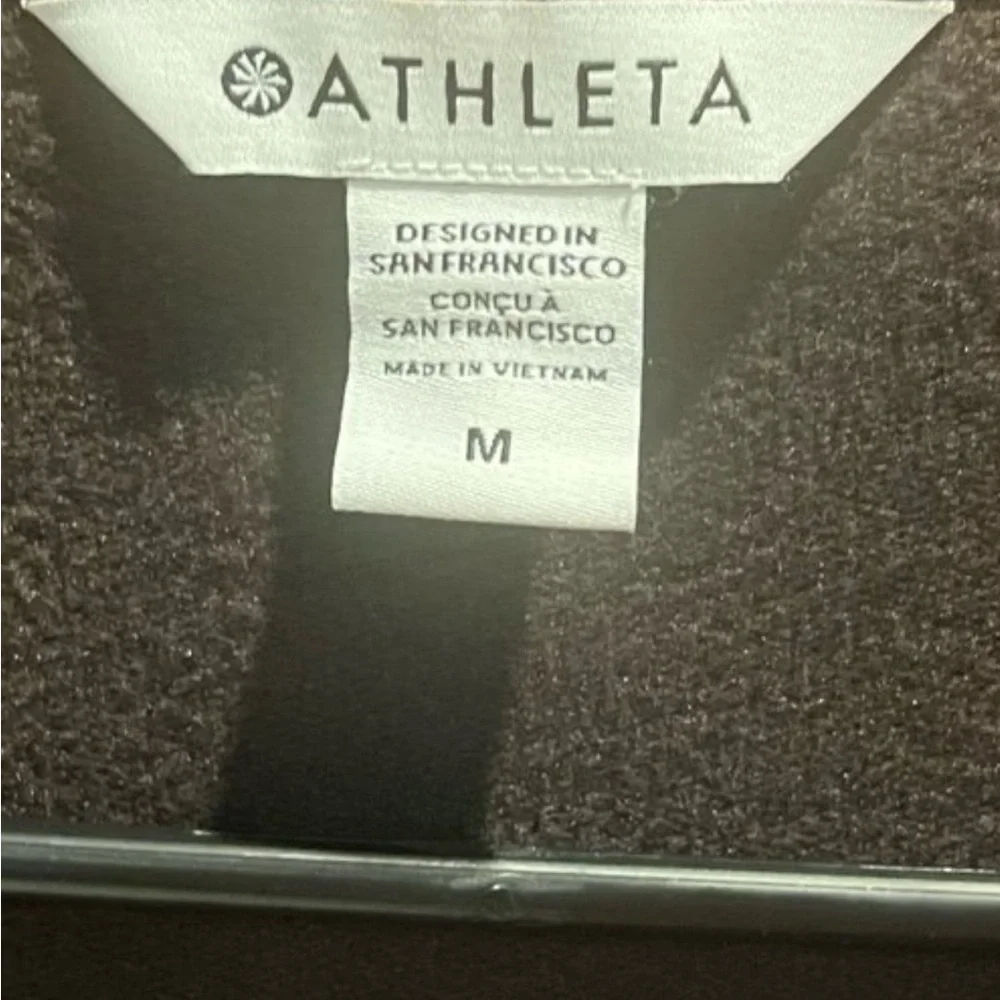 ATHLETA Walnut Brown Purana Wrap Hoodie Size Medium - Picture 7 of 7